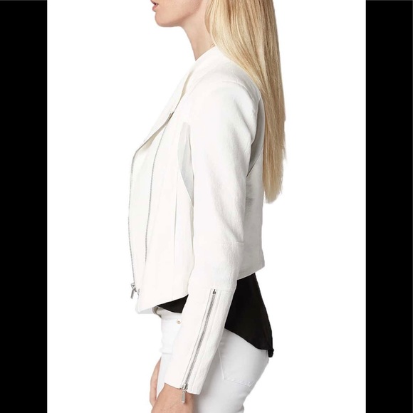 BLANKNYC Mesh Detail Crepe Jacket Windy City Small - Picture 3 of 12